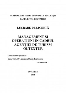 Management și operațiuni în cadrul agenției de turism Oltextur - Pagina 2