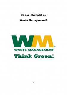 Ce s-a întâmplat cu Waste Management - Pagina 1
