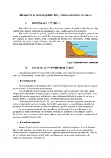 Alunecările de teren în județul Gorj - Cauze, consecințe, prevenire - Pagina 1