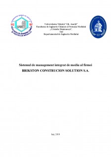 Sistemul de management integrat de mediu al firmei Brikston Construcion Solution S.A. - Pagina 1