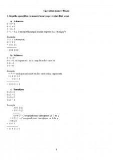 Operații cu numere binare - Pagina 1