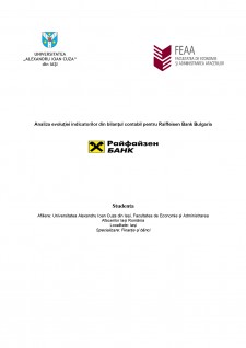 Analiza evoluției indicatorilor din bilanțul contabil pentru Raiffeisen Bank Bulgaria - Pagina 1