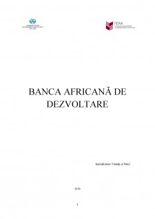Banca Africană de Dezvoltare - Pagina 1
