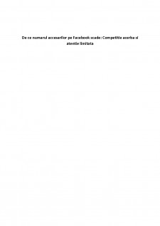 De ce numărul accesărilor pe Facebook scade - Competiție acerbă și atenție limitată - Pagina 1