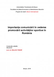 Importanța comunicării în vederea promovării activităților sportive în România - Pagina 2