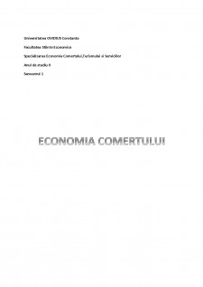 Economia comerțului - Pagina 1
