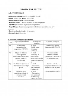 Proiect de lecție - Decodificatorul NBCD cu 7 segmente - Pagina 2