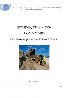 Studiu tehnico-economic Ema Agro Construct - Pagina 1