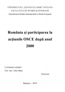 România și participarea la acțiunile OSCE după anul 2000 - Pagina 2