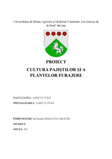 Cultura pajiștilor și a plantelor furajere - Pagina 1