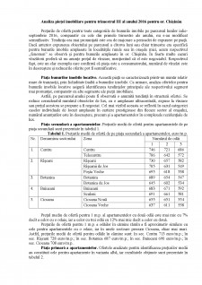 Analiza pieței imobiliare pentru trimestrul III al anului 2016 pentru orașul Chișinău - Pagina 1