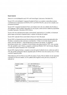 Analiza creanțelor și datoriilor - SC OMV Petrom - Pagina 1