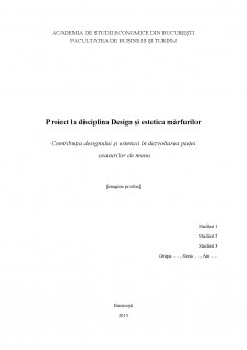Contribuția designului și esteticii în dezvoltarea pieței ceasurilor de mana - Pagina 1