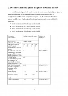 Calculul de bilanț tehnologic pentru pasta de tomate - Pagina 4