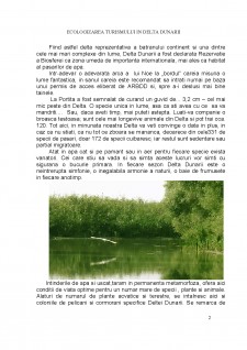 Ecologizarea turismului în Delta Dunării - Pagina 2