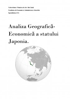 Analiza geografică economică a statului Japonia - Pagina 1