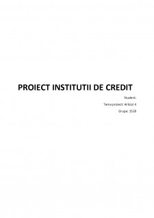 Instituții de credit - Pagina 1