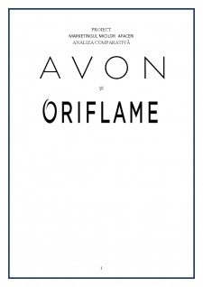 Marketingul micilor afaceri - analiza comparativă Avon și Oriflame - Pagina 1