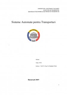 Sisteme automate pentru transporturi - Pagina 1