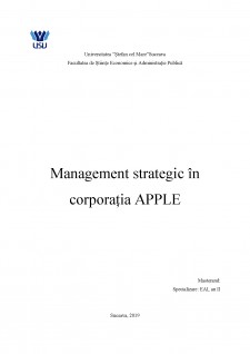 Management strategic în corporația APPLE - Pagina 1