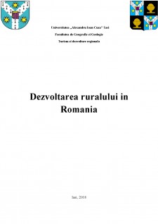 Dezvoltarea ruralului în Roamania - Pagina 1