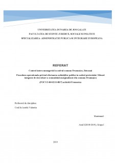 Control intern managerial în cadrul comunei Frumuțica, Botoșani - Pagina 1