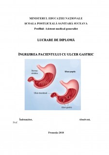 Îngrijirea pacientului cu ulcer gastric - Pagina 1