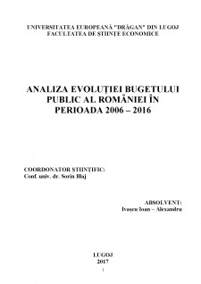Analiza evoluției bugetului public al României în perioada 2006 - 2016 - Pagina 2
