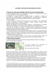 Lacurile artificiale din Județul Bacău - Pagina 1
