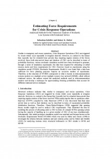 Estimating force requirements for crisis response operations - Pagina 1