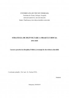Strategia de dezvoltare a orașului Bocșa 2014-2020 - Pagina 1