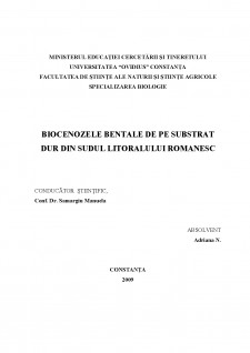 Biocenozele bentale de pe substratul dur din sudul litoralului românesc - Pagina 2