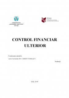 Control financiar ulterior - Pagina 1