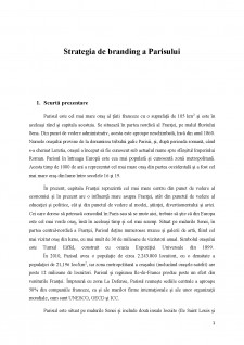 Strategia de branding a Parisului - Pagina 1