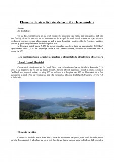 Elemente de atractivitate ale lacurilor de acumulare - Pagina 1