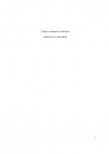 Analiza comparativă a mărfurilor - Autoturisme - Pagina 1