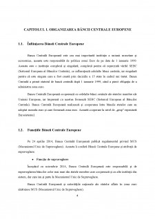 Organizarea și funcționarea Băncii Centrale Europene - Pagina 4
