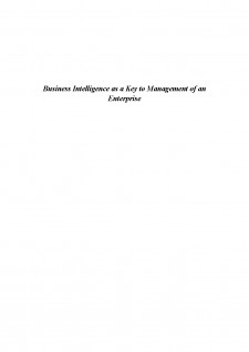 Business Intelligence as a key to management of an enterprise - Pagina 1