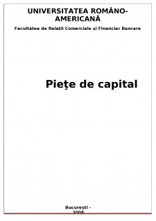 Piețe de capital - Pagina 1