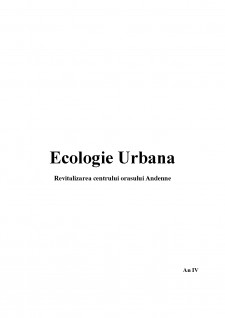 Ecologie urbană - Revitalizarea centrului orașului Andenne - Pagina 1