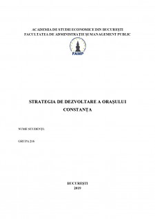 Strategia de dezvoltare a orașului Constanța - Pagina 1