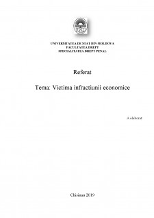 Victima infracțiunii economice - Pagina 1