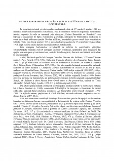 Unirea Basarabiei cu România reflectată în balcanistica occidentală - Pagina 1