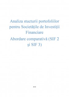Analiza stucturii portofoliilor pentru Societățile de Investiții Financiare - Pagina 1