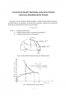Ecuația de bilanț material aplicată pentru calculul resurselor de petrol - Pagina 1
