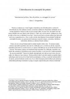 Conceptul de putere în relațiile internaționale în paradigma realistă și neorealistă - Pagina 3