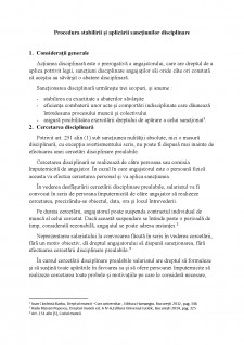 Procedura stabilirii și aplicării sancțiunilor disciplinare - Pagina 1