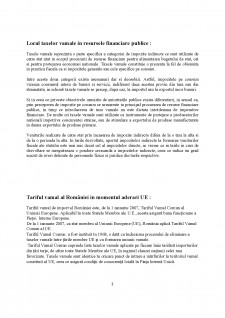 Locul și rolul taxelor vamale în cadrul impozitelor indirecte în contextul aderării României la UE - Pagina 2