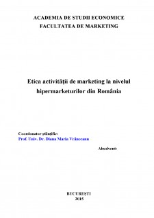 Etica activității de marketing la nivelul hipermarketurilor din România - Pagina 2