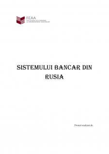 Sistemul bancar din Rusia - Pagina 1